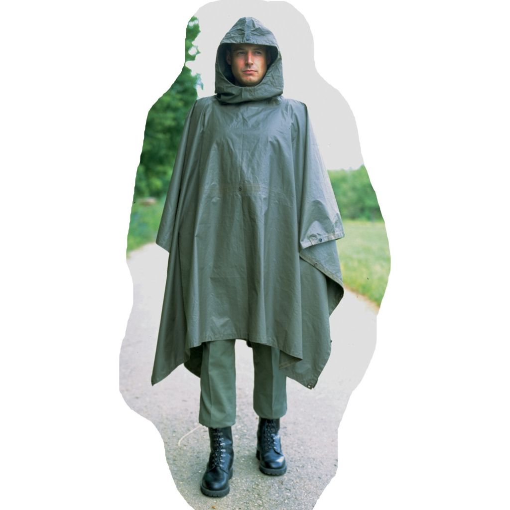 Bundeswehr Poncho Oliv Gebraucht X M M M